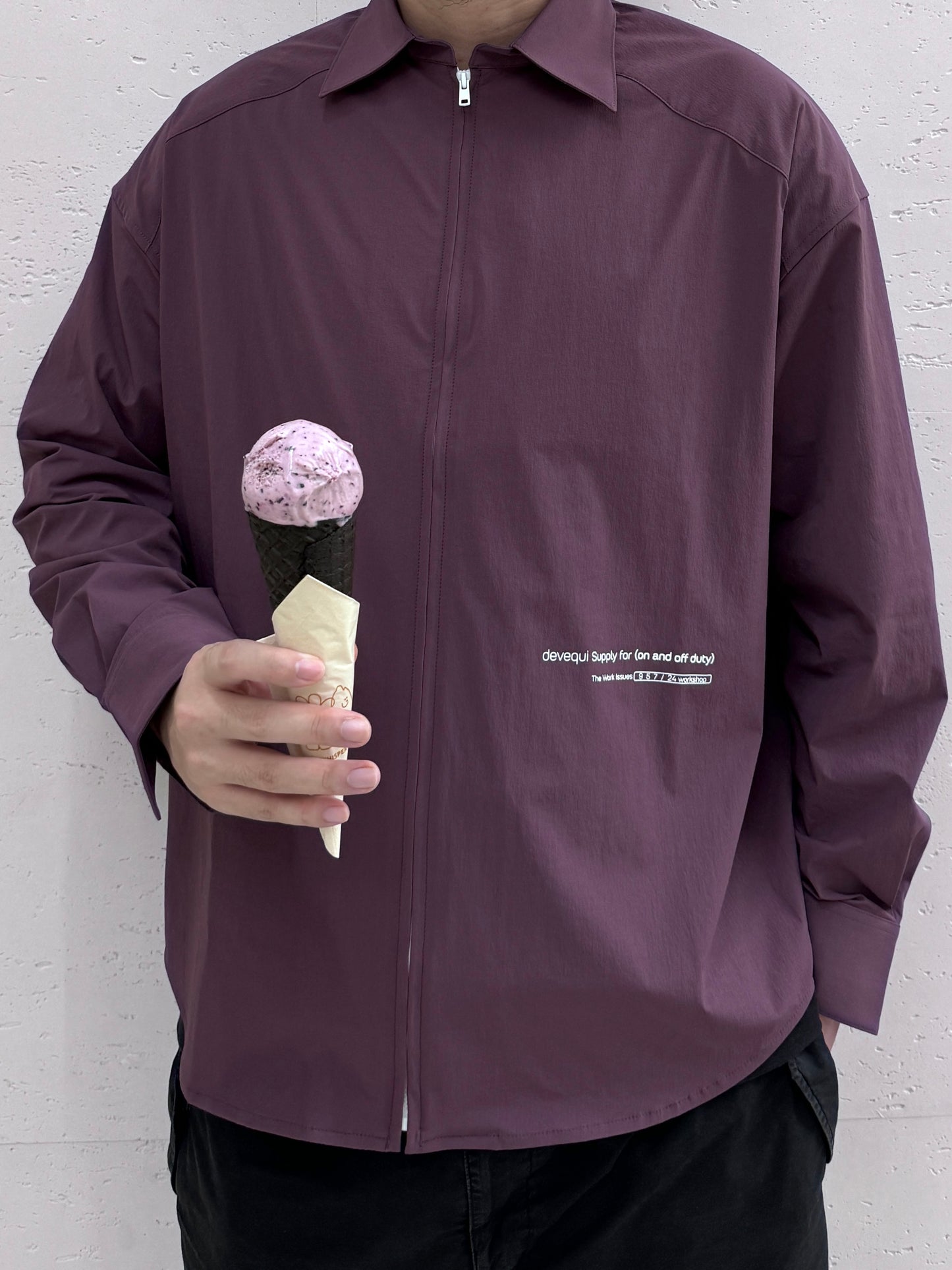 devequi FL.02 ice zipper shirt