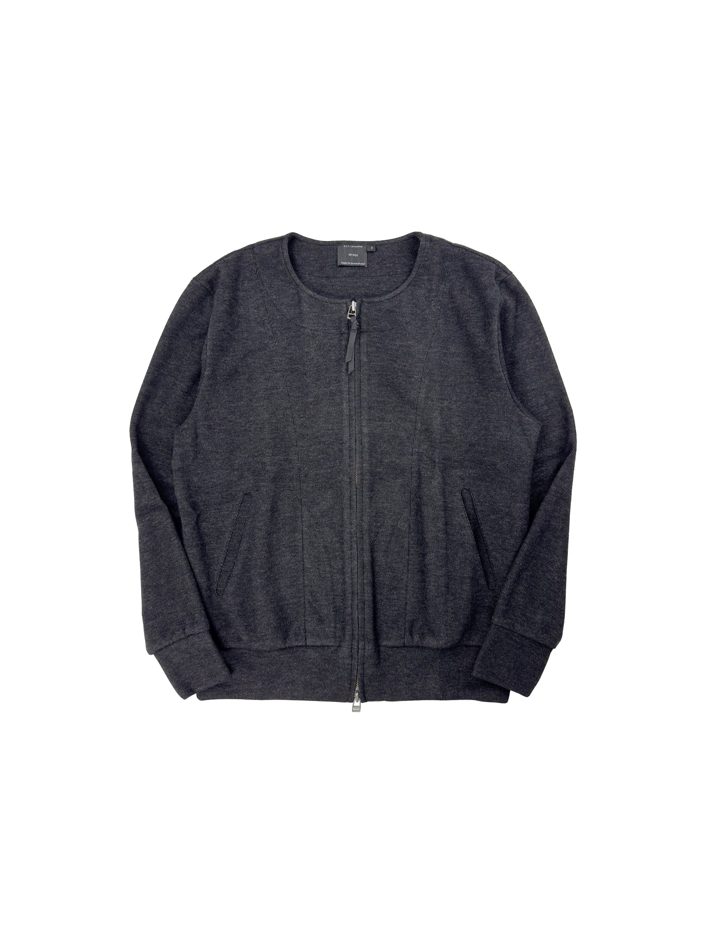 devequi （CRS）DOUBLE-SIDED WOOL BLEND CARDIGAN