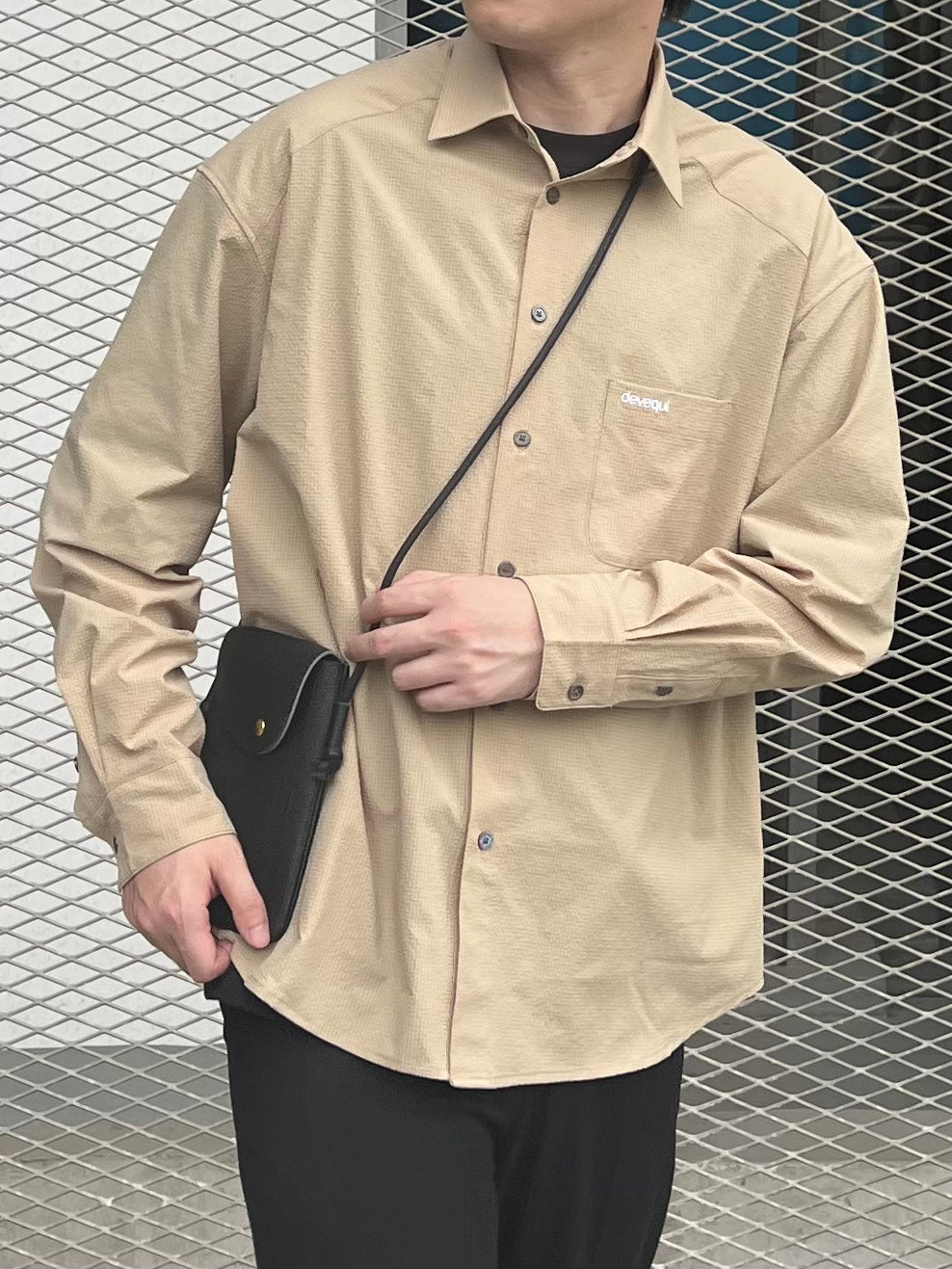 devequi FL.01 Bubble gauze shirt