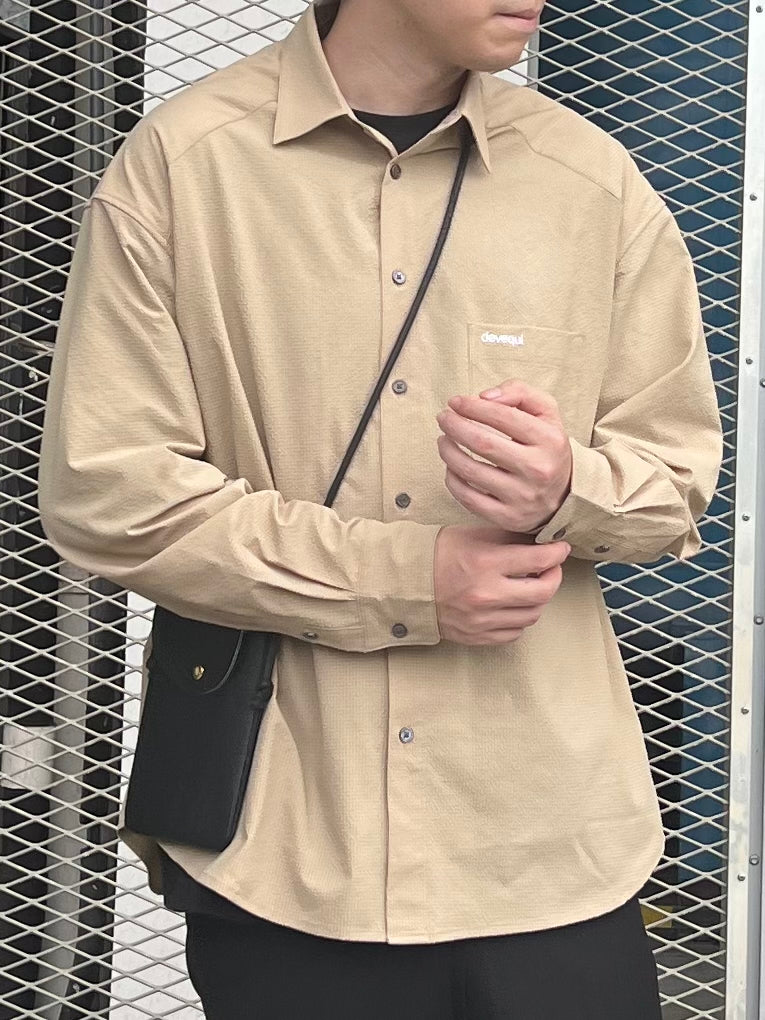 devequi FL.01 Bubble gauze shirt
