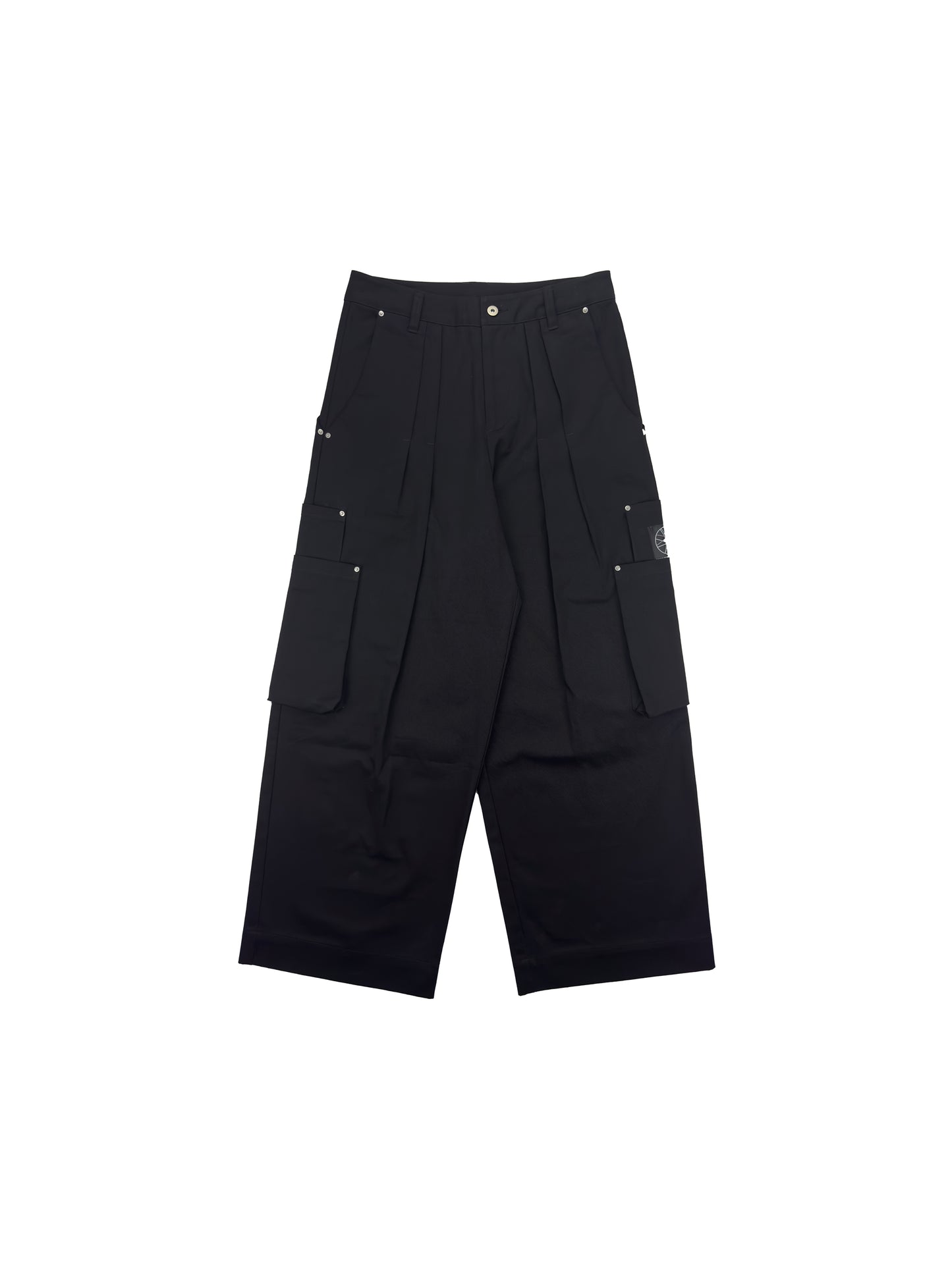 devequi （CRS）Weighty SUPIMA double pleated multi-bag pants