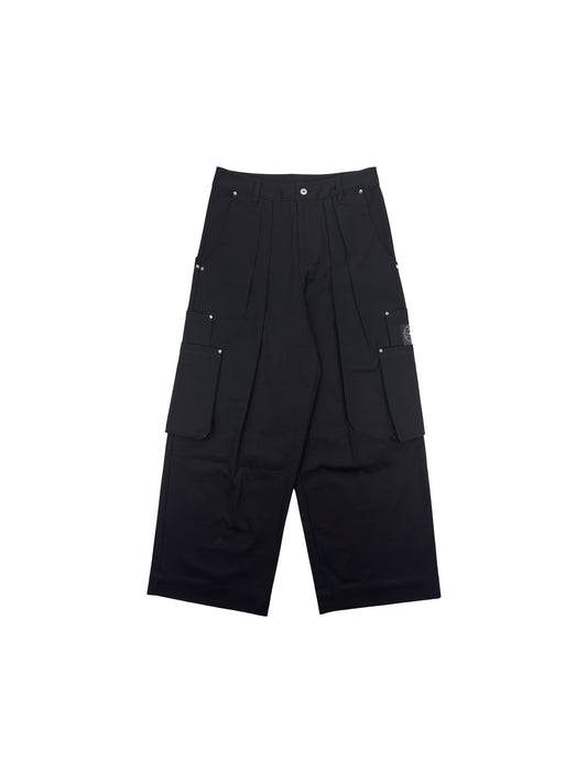 devequi （CRS）Weighty SUPIMA double pleated multi-bag pants